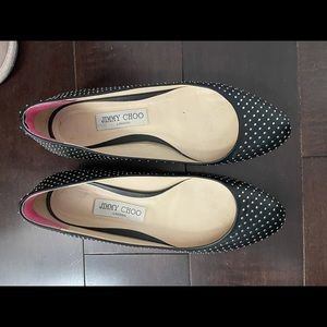 Jimmy Choo flats size 38.5 - resoled for anti slip